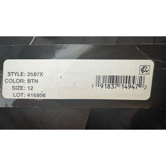 NWT XSCAPE Size 12 Animal Print Sleeveless V-Neck Dress Flounce Hem - Picture 13 of 15